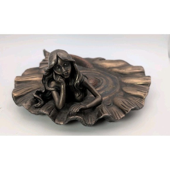 SUMMIT COLLECTION Other - SUMMIT COLLECTION Art Nouveau Mermaid Tray Trinket Dish Vintage Hollywood Vanity
